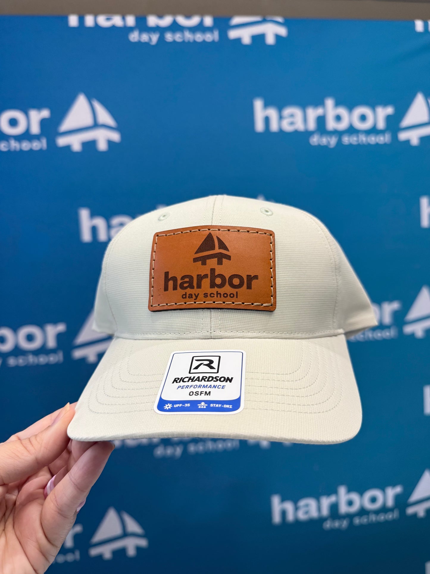 Harbor Day School Patch Hat - Cream