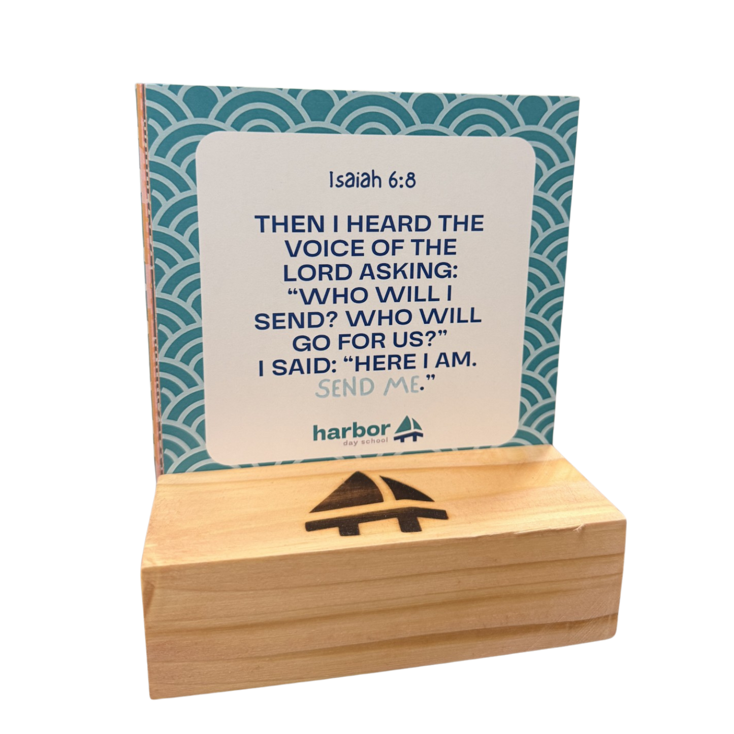 Scripture & Student Card Set with Wooden Block