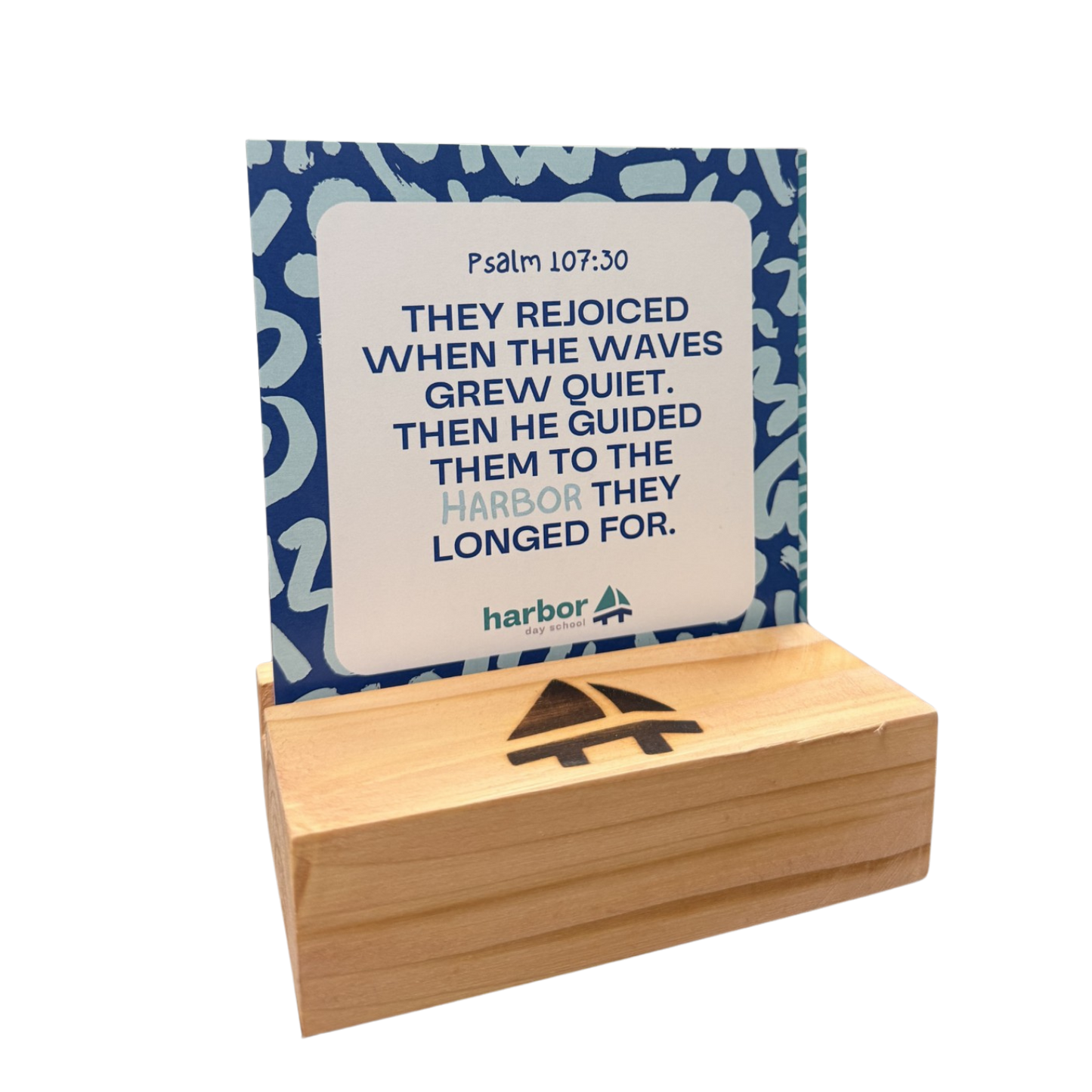 Scripture & Student Card Set with Wooden Block