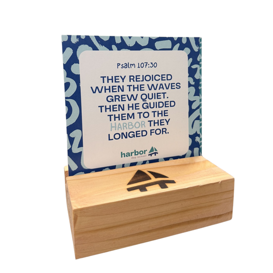 Scripture & Student Card Set with Wooden Block