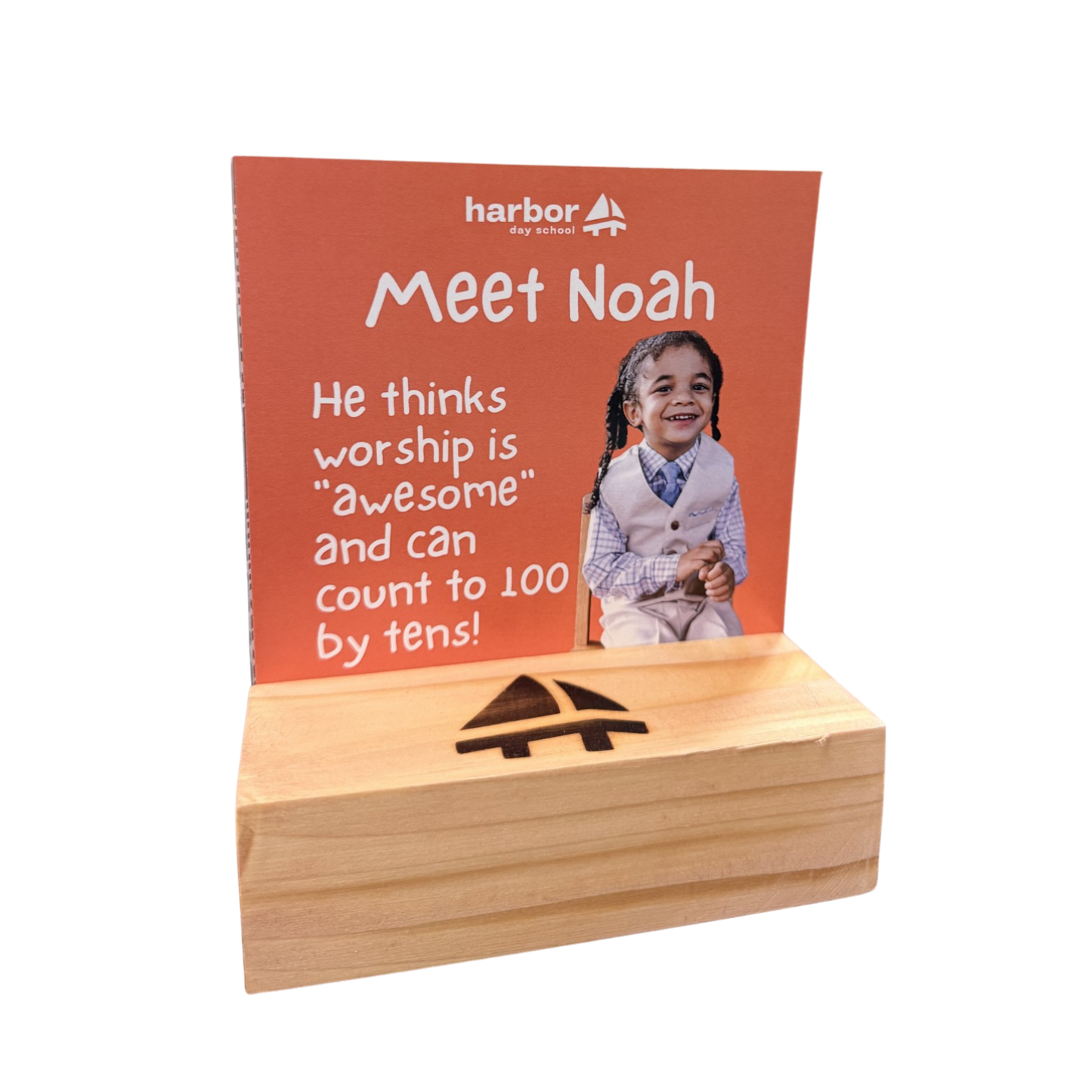 Scripture & Student Card Set with Wooden Block